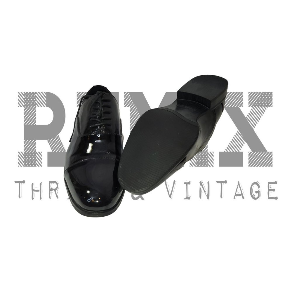 STACY ADAMS Gala Cap Toe Oxford Men's Shoes Size 10w Stylish Shiny NWOT